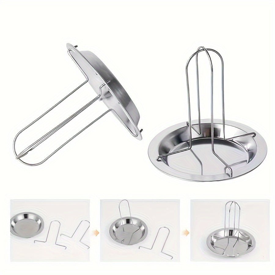 Stainless Steel Roasting Stand with Drip Pan for Grill and Oven - HazMarket