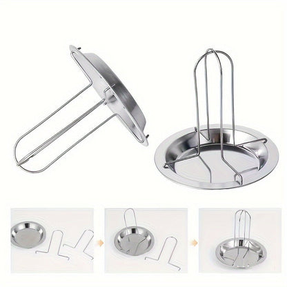Stainless Steel Roasting Stand with Drip Pan for Grill and Oven - HazMarket