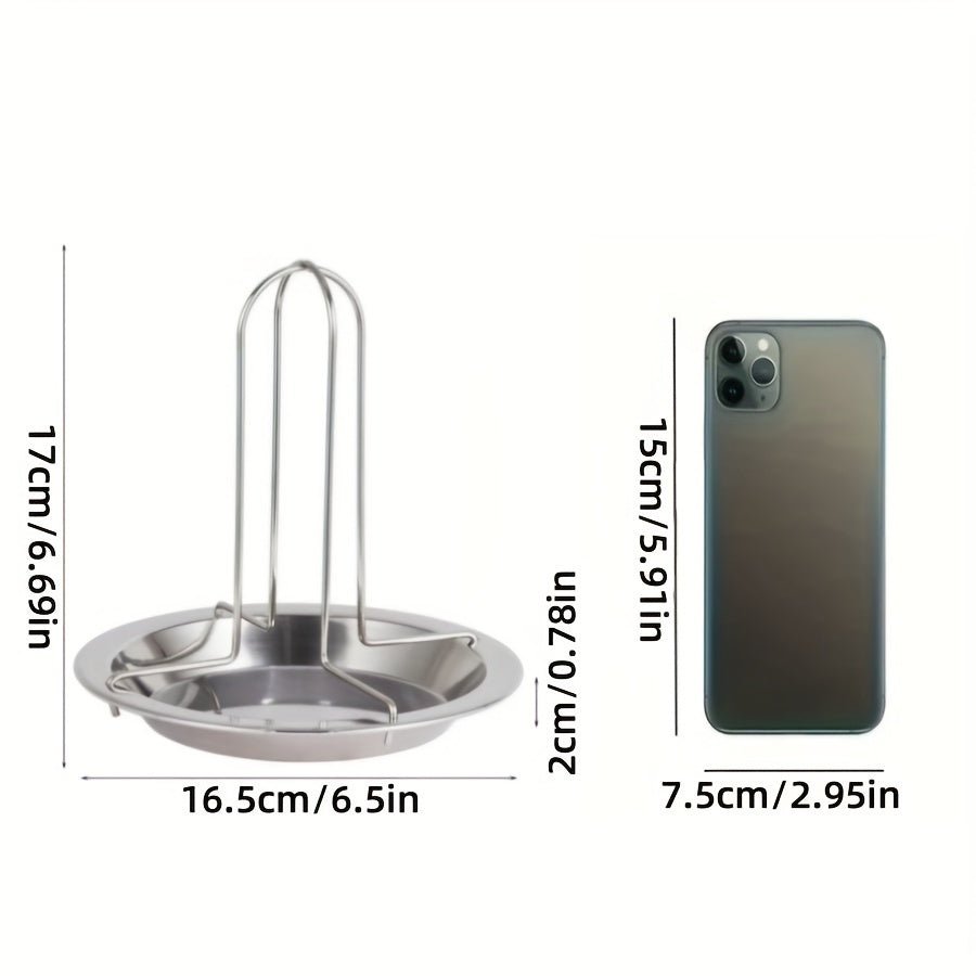 Stainless Steel Roasting Stand with Drip Pan for Grill and Oven - HazMarket