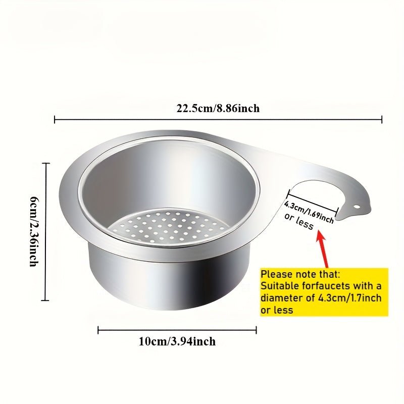 Stainless Steel Swan Sink Strainer Basket - HazMarket