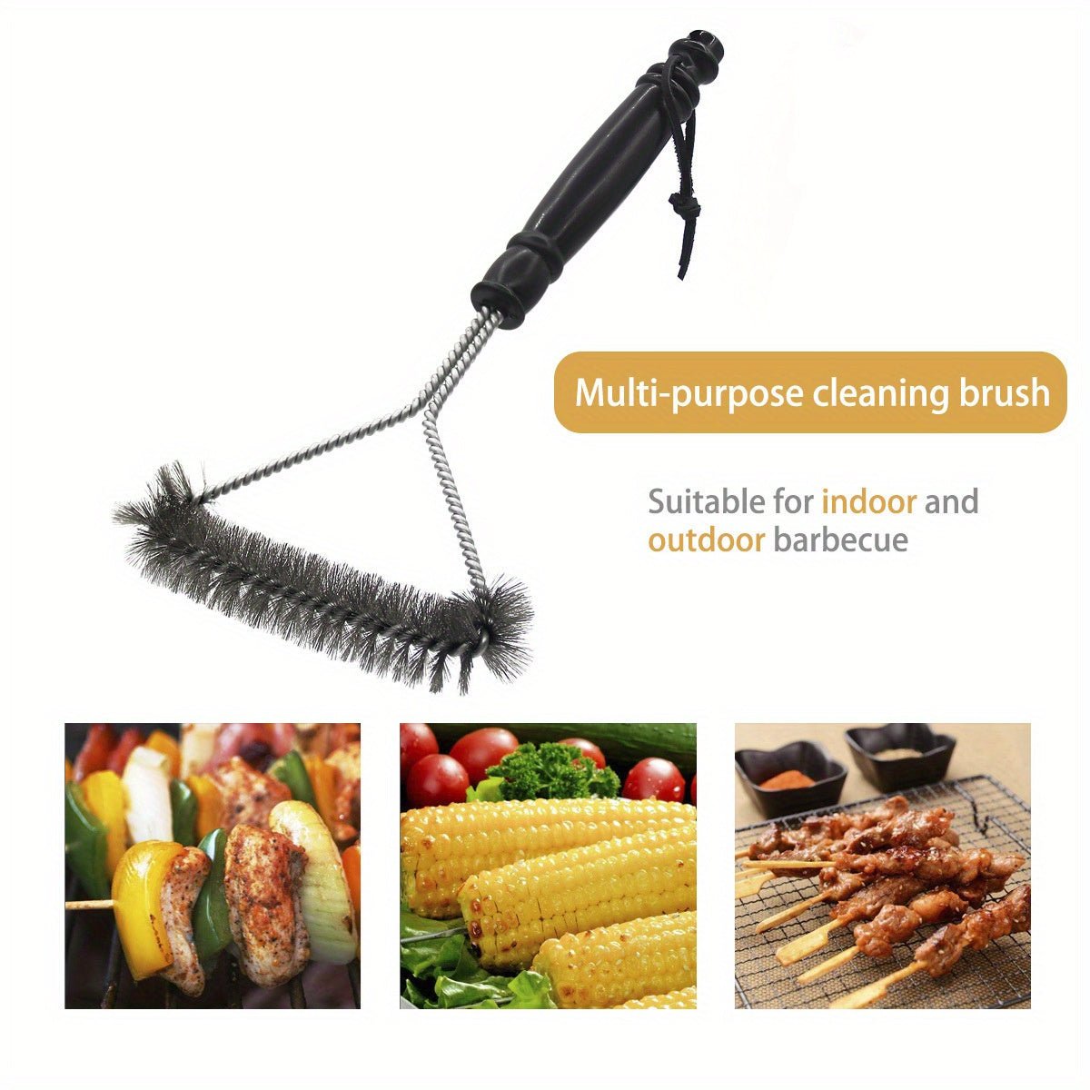 Stainless Steel Wire Barbecue Brush - HazMarket