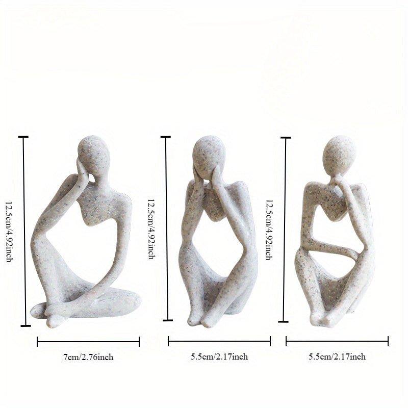 The Thinker 3pcs Sculpture Set - HazMarket