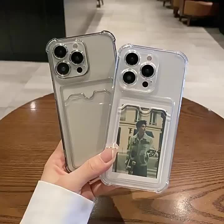 Transparent Card Slot Protection Mobile Phone Case for iPhone - HazMarket