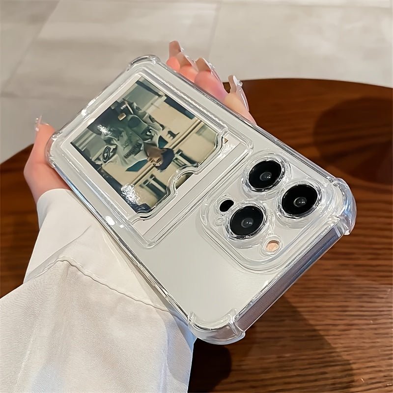 Transparent Card Slot Protection Mobile Phone Case for iPhone - HazMarket
