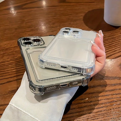 Transparent Card Slot Protection Mobile Phone Case for iPhone - HazMarket