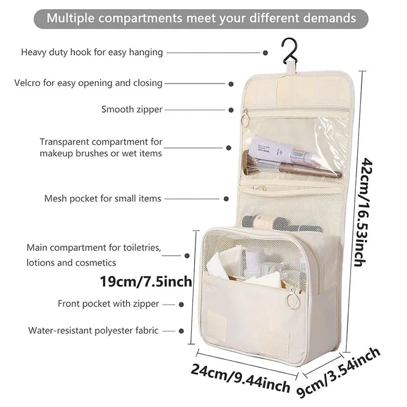 Travel Makeup Toiletries Organizer Bag - HazMarket