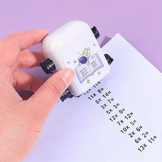 two in one double roller random multiplication stamp