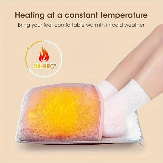 USB Heated Foot Warmer Pad & Washable Electric Thermal Heating - HazMarket
