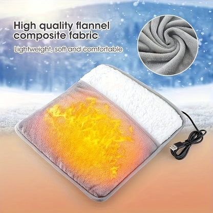USB Heated Foot Warmer Pad & Washable Electric Thermal Heating - HazMarket