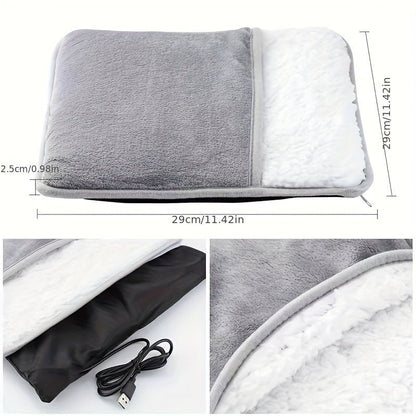 USB Heated Foot Warmer Pad & Washable Electric Thermal Heating - HazMarket