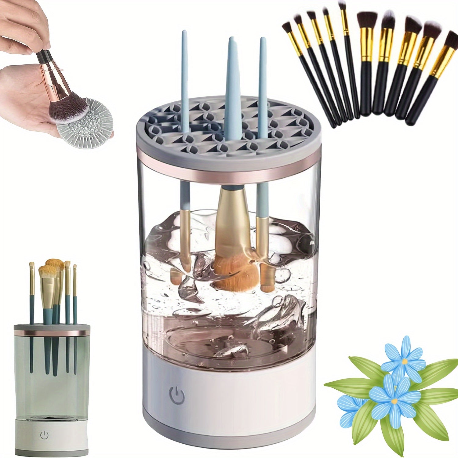 Usb - Powered Automatic Makeup Brush Cleaner - HazMarket