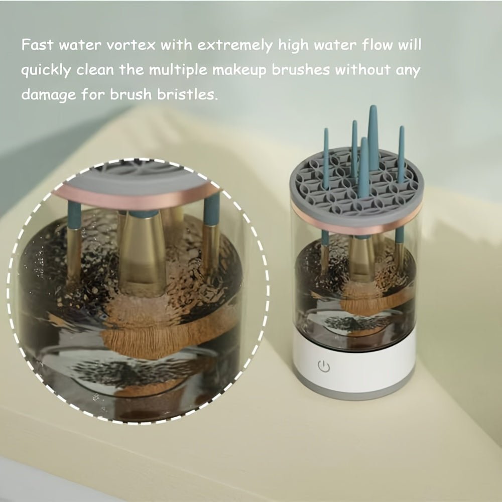 Usb - Powered Automatic Makeup Brush Cleaner - HazMarket