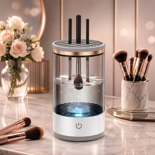 usb powered automatic makeup brush cleaner