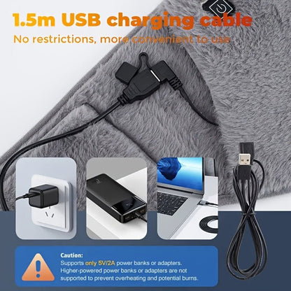 USB Powered Electric Heating Belt, Adjustable 3 - Temperature Settings, Comfortable Warm Waistband - HazMarket