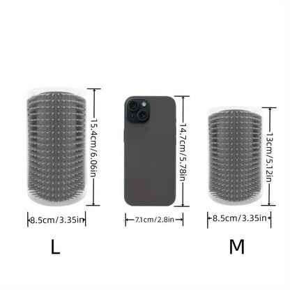 Wall - Mounted Cat Self Groomer with Massage Comb Brush - HazMarket