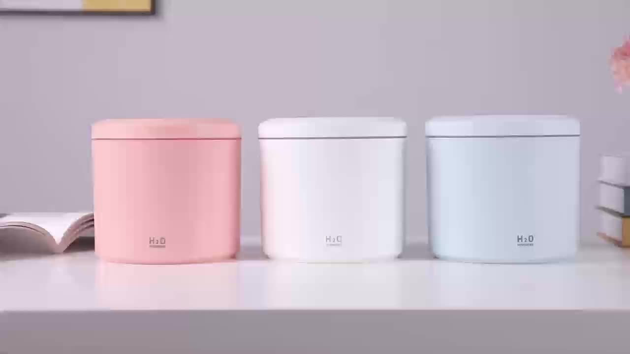 Warm Wave 2L Colorful Humidifier with Aromatherapy Diffuser - Quiet Operation, USB - Powered, Auto Shut - Off, for Home & Office Desk - HazMarket