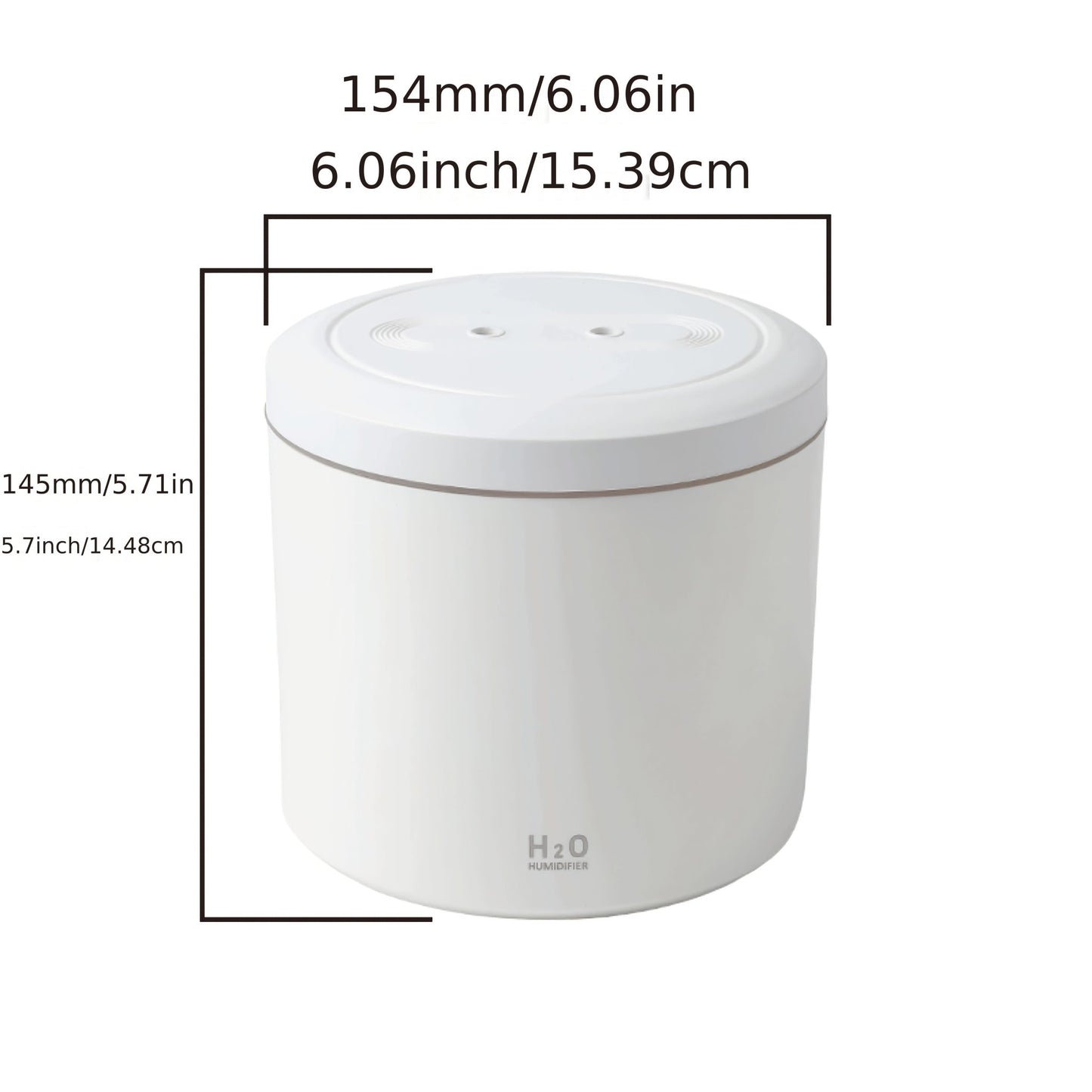 Warm Wave 2L Colorful Humidifier with Aromatherapy Diffuser - Quiet Operation, USB - Powered, Auto Shut - Off, for Home & Office Desk - HazMarket