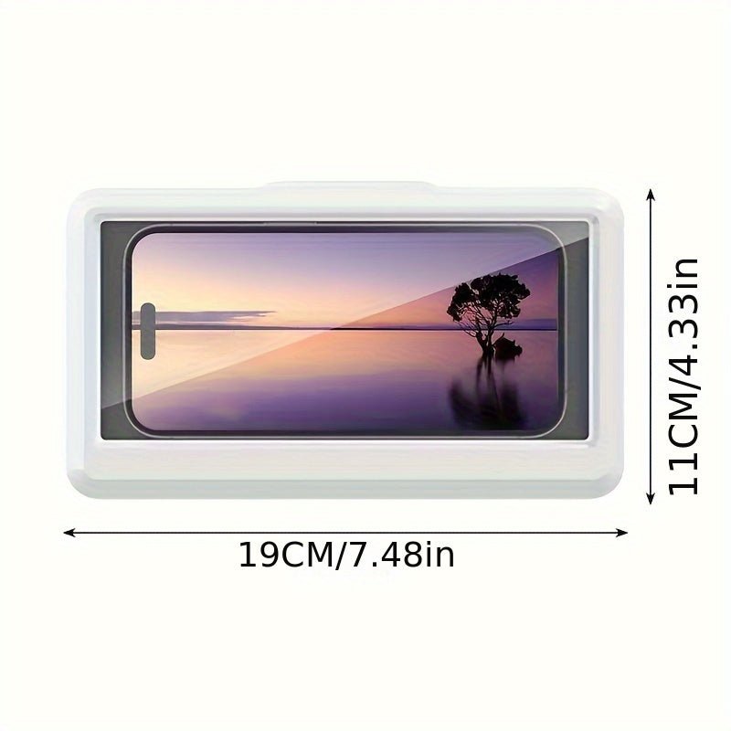 Waterproof ABS Shower Phone Holder with 360° Rotatable Touch Screen - HazMarket