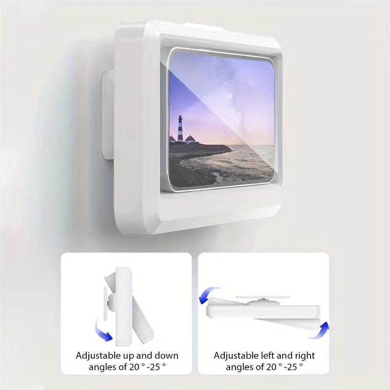 Waterproof ABS Shower Phone Holder with 360° Rotatable Touch Screen - HazMarket