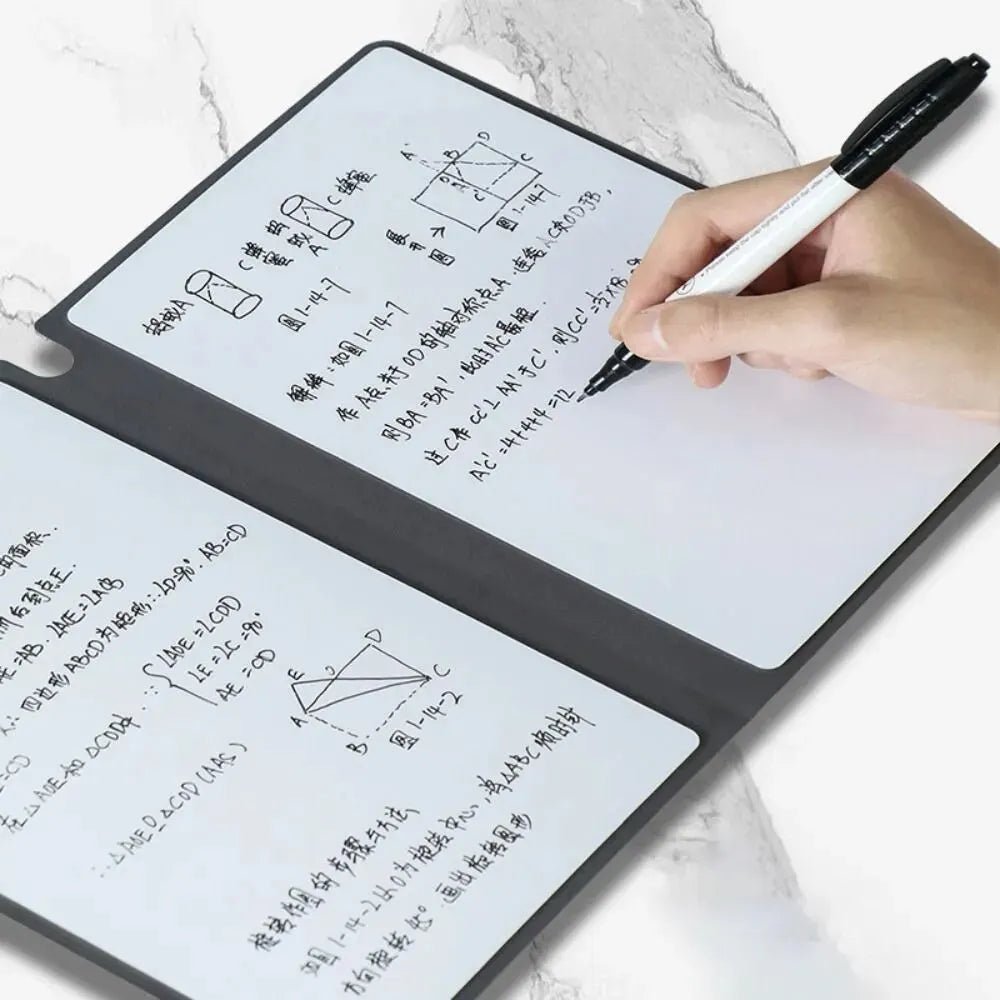 Whiteboard Notebook with Pen and Erasing Cloth - HazMarket