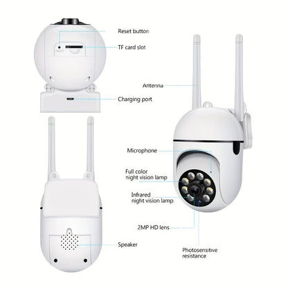 Wi - Fi Smart Home Security Camera With Motion Tracking - HazMarket