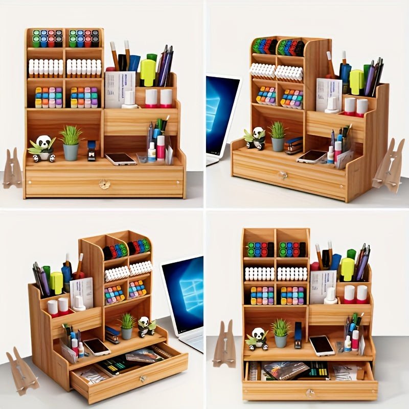 Wooden Desk Organizer - HazMarket