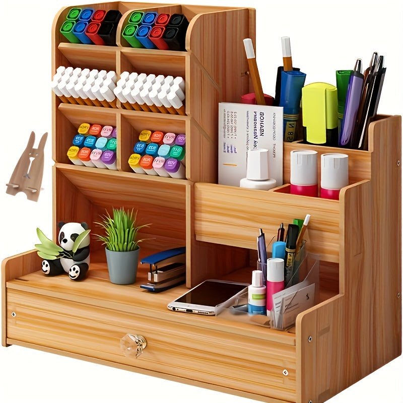 Wooden Desk Organizer - HazMarket